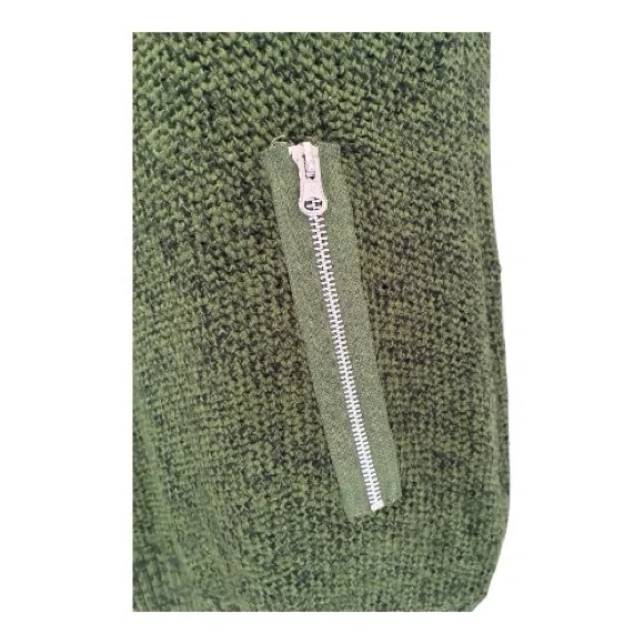 New Directions Olive and Black Marled Knit Dress with Shawl Size L - Picture 4 of 8